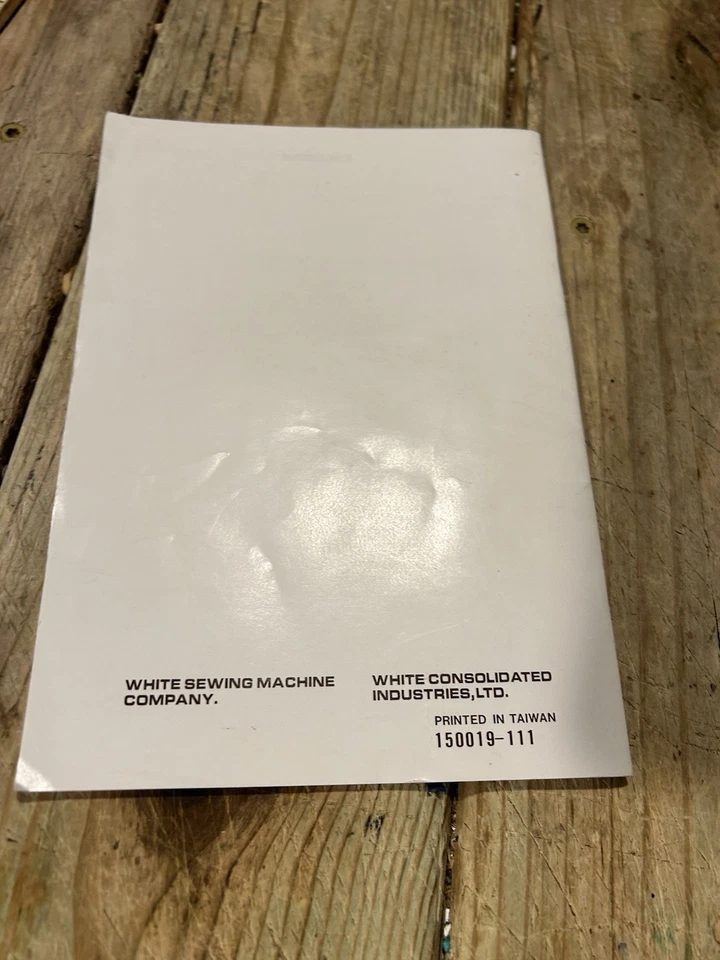 WHITE Model 999 Sewing Machine Owners Instruction Vintage Manual ORIGINAL - Image 2 of 2