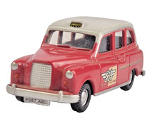 Hornby Oxford R7032 Austin FX3 Taxi Skale Autos Miniatures Car Red & White Boxed