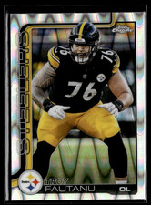 2025 Topps Chrome Football RayWave Refractor #256 Troy Fautanu