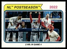 2023 Topps Heritage Rhys Hoskins #436 Postseason Short Print SP Phillies