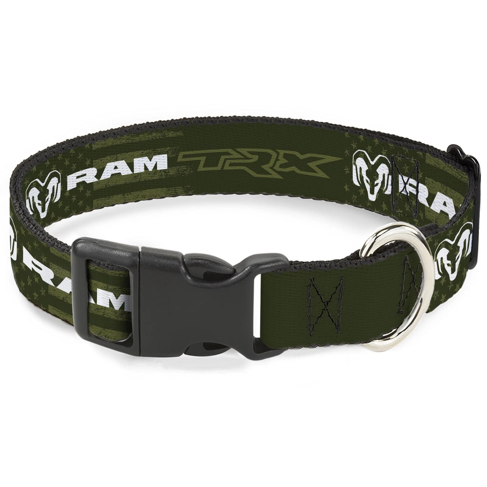 Dodge Pet Collar, Dog Collar Plastic Buckle, Ram TRX Text and Logo Americana Wea