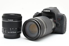 Canon EOS Kiss X10i standard  telephoto double lens set EF-S 18-55mm 1:4-5.6