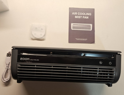 Edon E868T Air Cooling Mist Fan - Black (Open - Box / New)