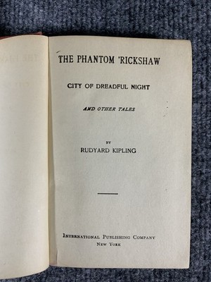 Rudyard Kipling The Phantom Rickshaw City of Dreadful Night and other Tales