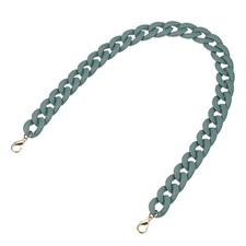 Acrylic Purse Strap,23.6" Matte Bag Chain Replacement Pure Blue