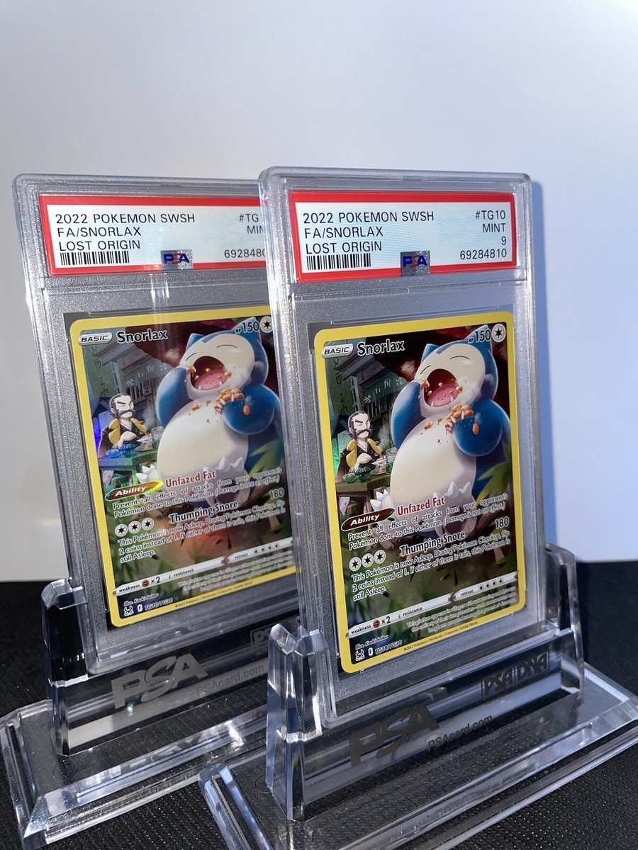 PSA 9 Mint Full Art Snorlax 2022 Pokemon Lost Origin #TG10 | eBay