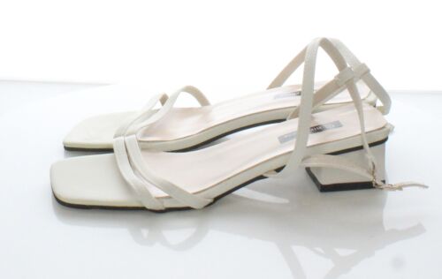 Z26 Sz 9 M Women Bird Shoes Leather Ankle Strap Block Heel Sandal - Imagen 1 de 5