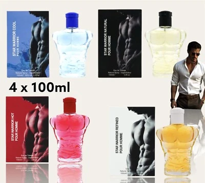 4 x 100ml Men’s perfume Eau De Toilette Spray Gift Pack Men’s Fragrance Set