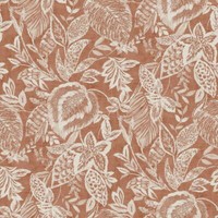 Vliestapete Nomad Grandeco Orange Weiß BlüTen BläTter 171804 (4,68€/1Qm)