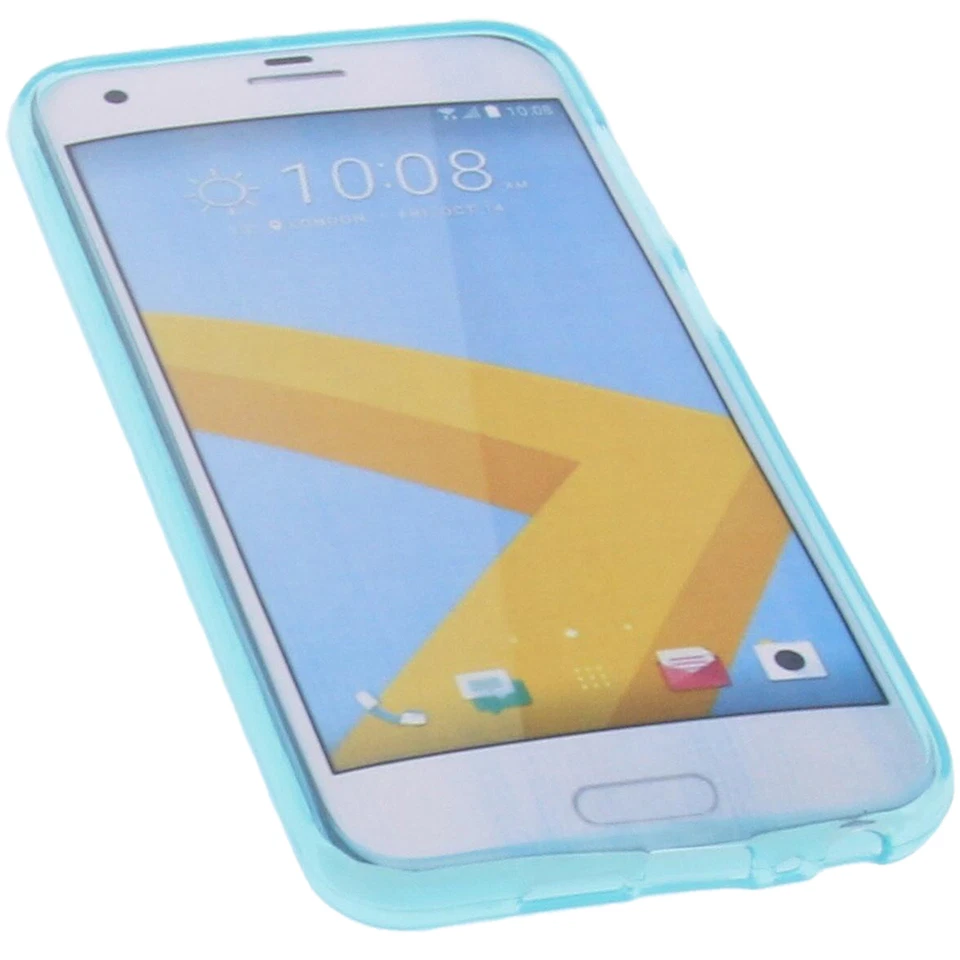 Custodia per HTC One A9s Custodia Cellulare TPU Gomma Custodia Blu - Immagine 4 di 4