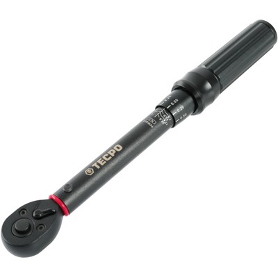 TECPO 1/4Zoll, 5-25Nm Drehmomentschlüssel aus Chrom-Vanadium-Stahl  
