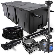3 Chamber Filter Kit 90000L 72W UVC Pond Clarifier NEO10000 80W Pump Hose Spri