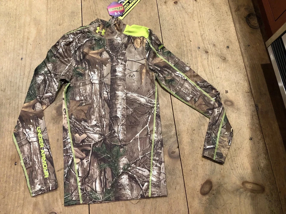 Under Armour Men's Compression ColdGear Scent Control Realtree Mock Small/S $75 - Image 3 of 4