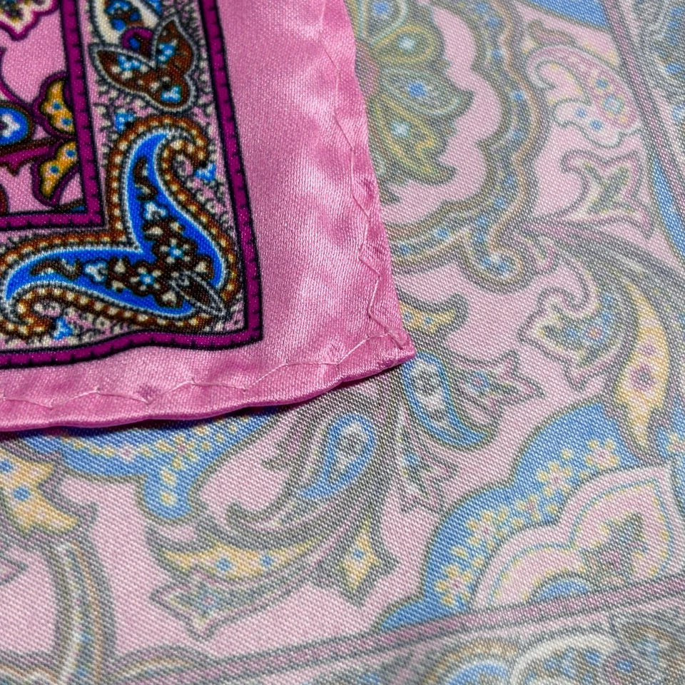 Pink Paisley Pocket Square - Image 4 of 4