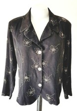 Smart S Roberts Womans Black L/s Evening Jacket - M - Uk12 - Eu40