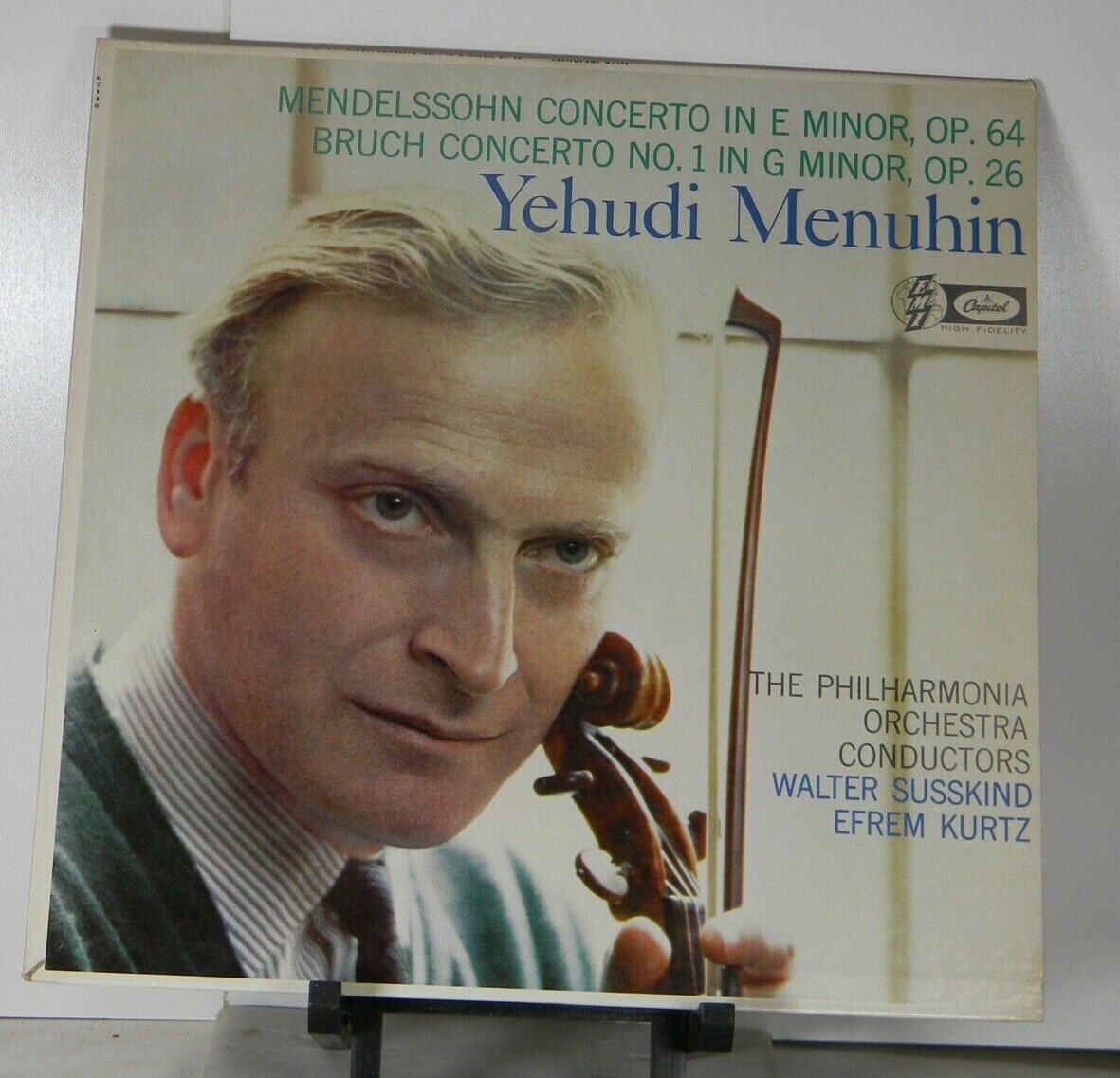 Yehudi Menuhin, Philharmonia Orchestra Mendelssohn, Bruch