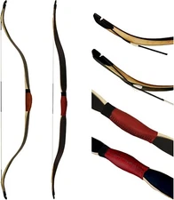 AF Archery 50" Black Turkish Traditional Recurve Bow for Horseback Hunting