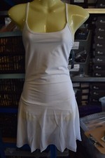 White Plume Camisole Skirted dance Leotard - PL204  - Adult XL