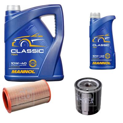 FEBI BILSTEIN Inspektionspaket 6L MANNOL Classic 10W-40 für Lancia Lybra 839AX