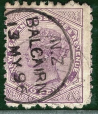 NEW ZEALAND QV Stamp 2d *BALCAIRN* 1896 CDS Used XBLUE119