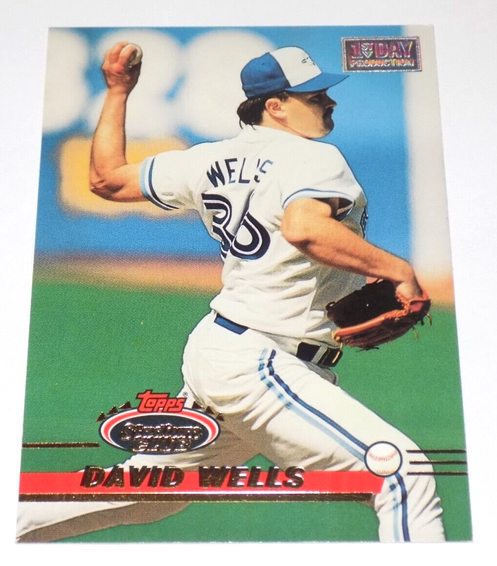 メジャーリーグ　カード　David Wells 1993 Topps Stadium Club 1st Day Production David Wells Baseball