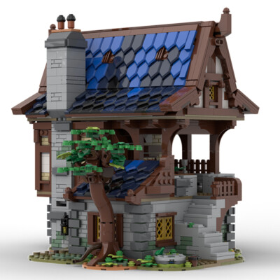 ZITIANYOUBUILD Modular Medieval Armory with Interior Building Toys 2404 PCS