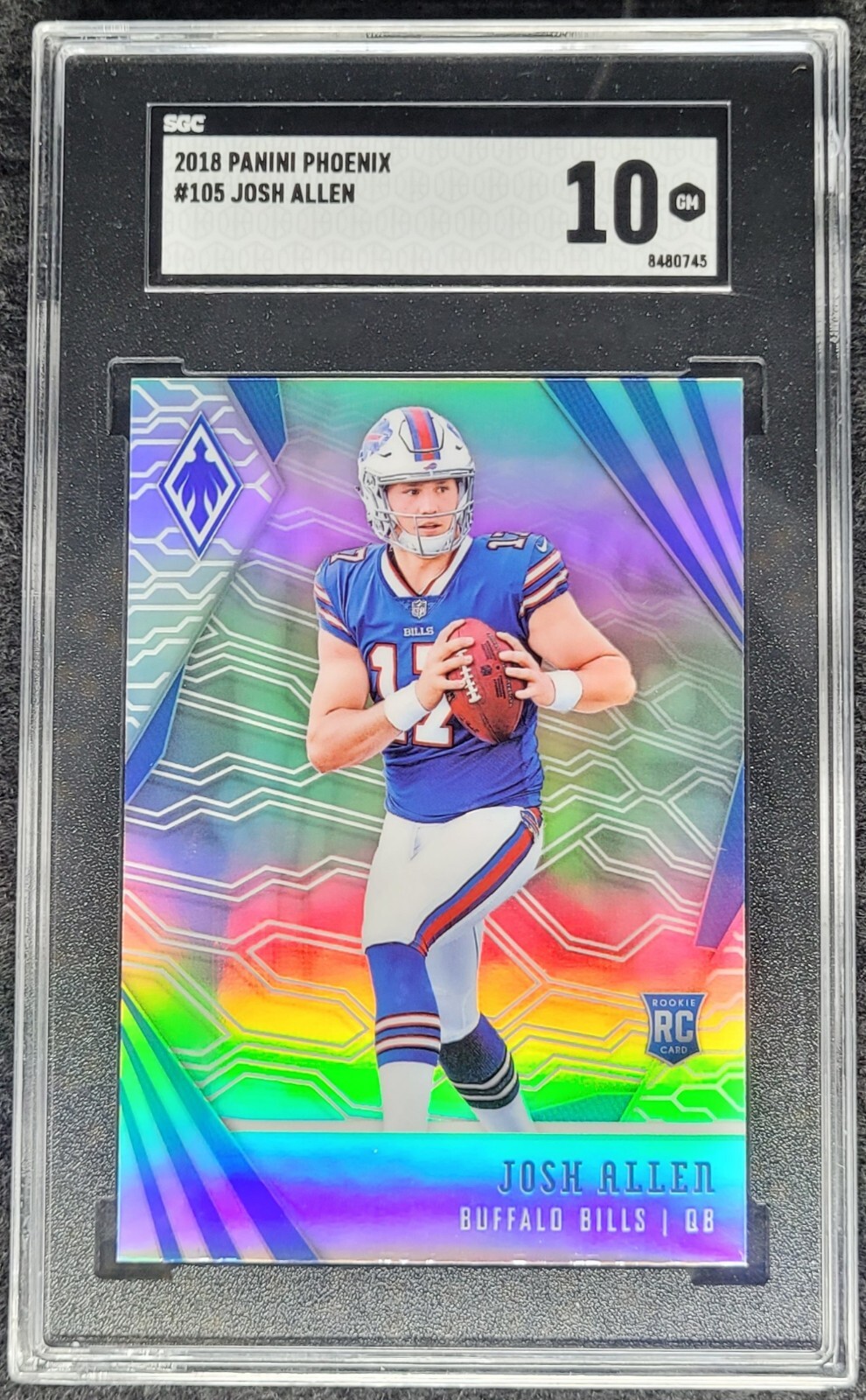 2018 Josh Allen Panini Phoenix Silver Rookie SGC 10 MVP