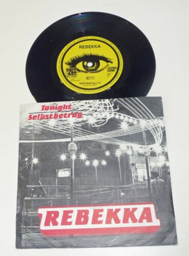 REBEKKA "Tonight / Selbstbetrug" rare 80s unplayed PRIVAT heavy KRAUT Prog PS 45 - Foto 1 di 3