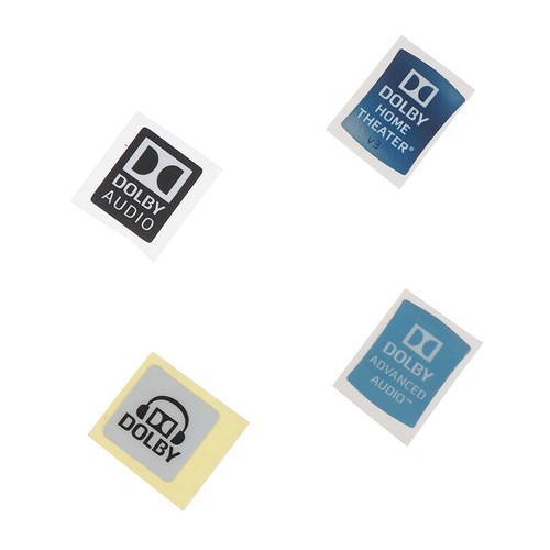 Dolby Surround Sound Labels Laptop Stickers Desktop Decor DIY Stickers - Photo 12/16