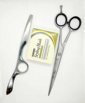 Styling Razor Thinning Shaper.Feather Rasierklingen Haarschere Friseur 3er Set.