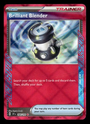 brilliant blender pokemon card Brilliant Blender (ACE SPEC Rare) 164/191 Pokémon Scarlet Violet Surging  Sparks