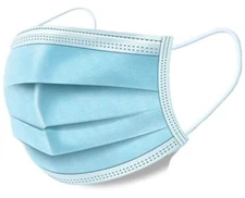 LYMASK 50 mascarillas desechables para adultos, 3 capas con cinta elástica.