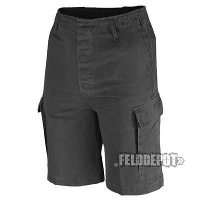 BW Moleskin Bermuda Shorts schwarz stonewashed Bundeswehr