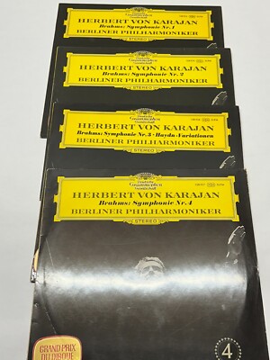 Johannes Brahms, Herbert von Karajan, Berliner Philharmoniker, Symphonie  1-4