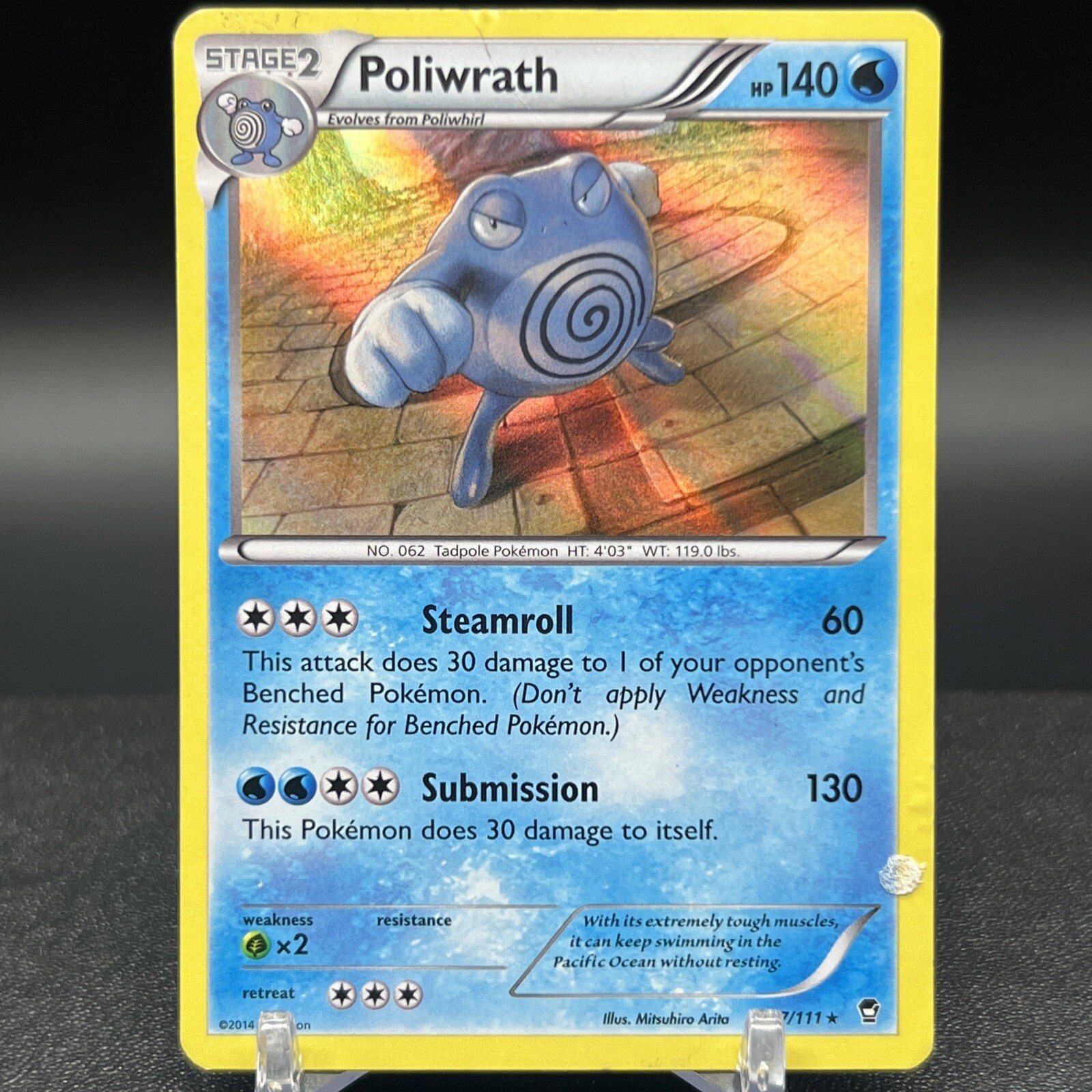 Poliwrath 17/111 Holo Rare XY Furious Fists Pokemon Card