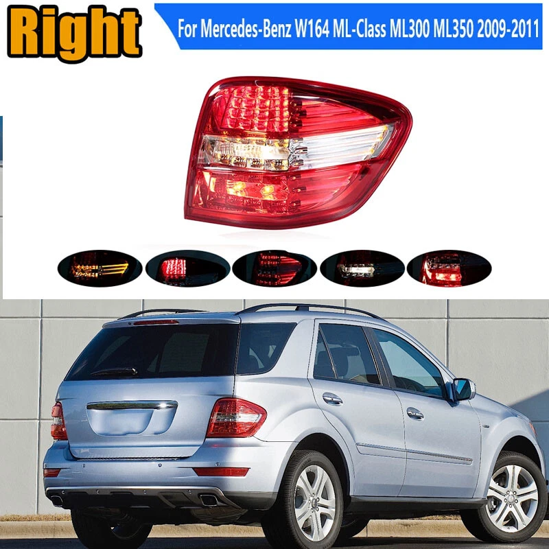 Pair LED Rear Brack Lamp Taillight For Mercedes-Benz W164 ML300 ML350 2009-2011 - Image 3 of 4
