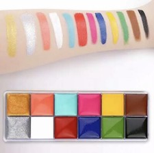 CCbeauty Professional 12 Colors Face Body Paint Kit Oil Non Toxic High Pigment