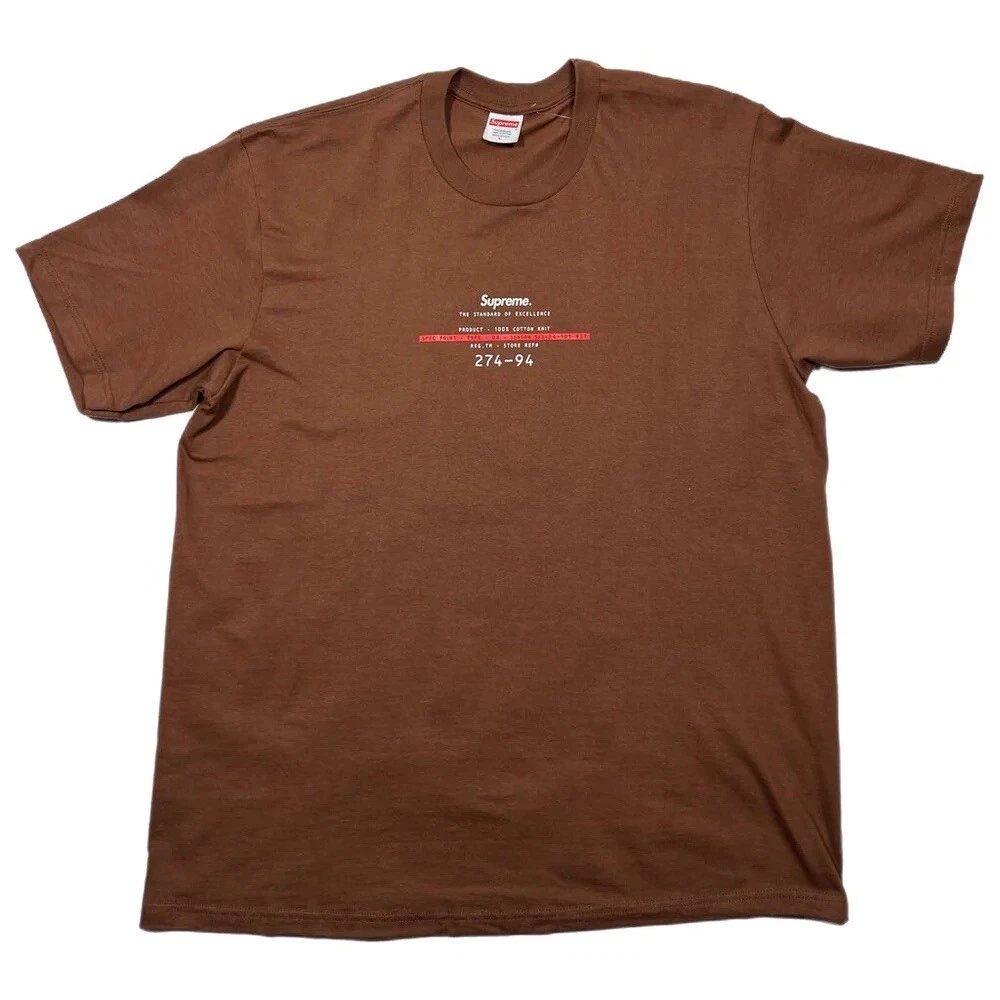 T shirt à manches courtes logo standard SUPREME en noir T shirt SS24 taille Large
