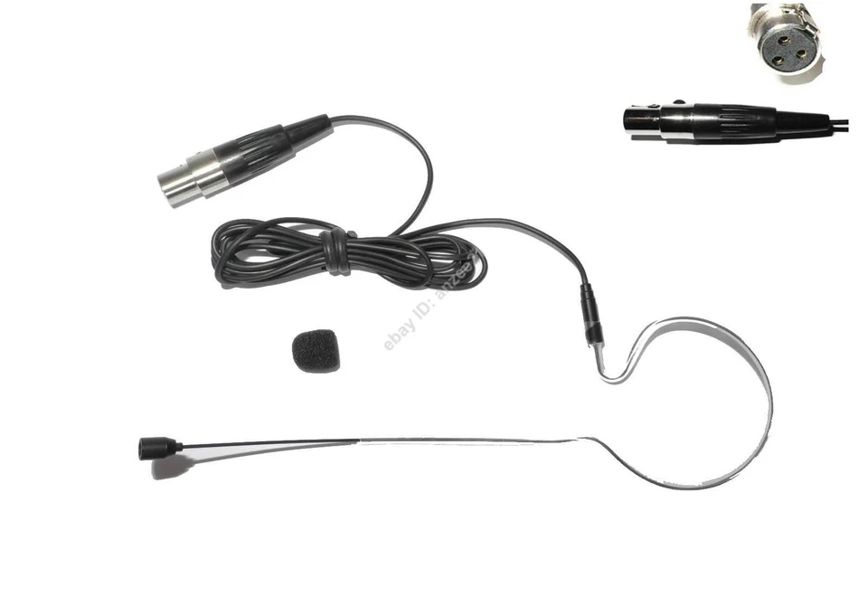Brand New BLACK single ear Headworn Headset Microphone For AKG Samson Wireless - Image 3 of 3