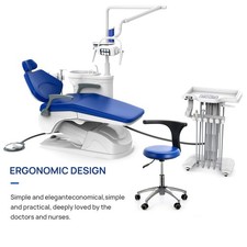 FDA Dental Unit Chair Computer Controlled DC Motor+Dentist Stool