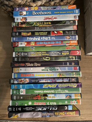 Lot of 21 Kids Animated DVDs - DreamWorks, Universal, Paramount MUST SEE RARE