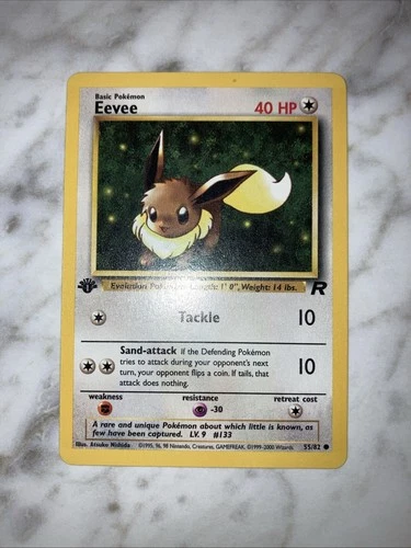1st Edition Eevee Team Rocket Set 55/82 MP Condition