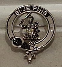 Clan Badge Livingstone Heritage of Scotland Brooch Vintage