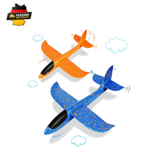Styroporflieger 2 StüCk Segelflugzeug Wurfgleiter Kinder Spielzeug-image