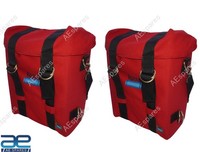 MilitäR GepäCkträGertaschen Paar Rot FüR Royal Enfield Classic 350 500 Reborn...