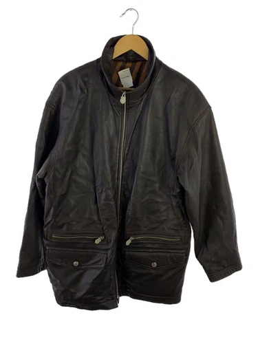 GIANNI VALENTINO GIACCA PELLE BLUSON 50 MARRONE PECORA