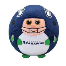 TY NFL Beanie Ballz - SEATTLE SEAHAWKS (Regular Size - 5 inch) - MWMTs Ball Toy