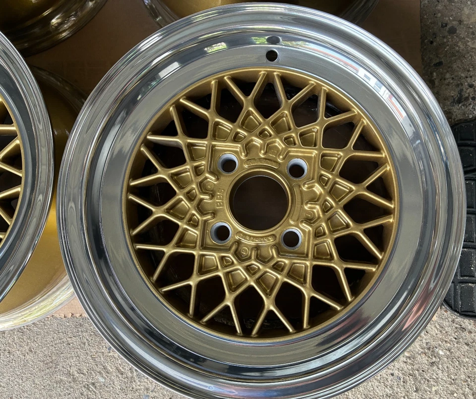 BBS Mahle RA 179 6x13 Wheels rims BMW E21 02 4x100 ET13 KBA 40179 Gold Polished - Bild 3 von 4