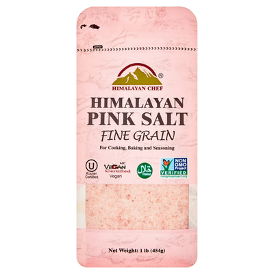 #ad Himalayan Pink Salt fine grain 1lb bag $6.15