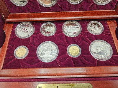 1995/1996 Atlanta Olympic Commemorative $5 Gold Silver 16-Coin Set